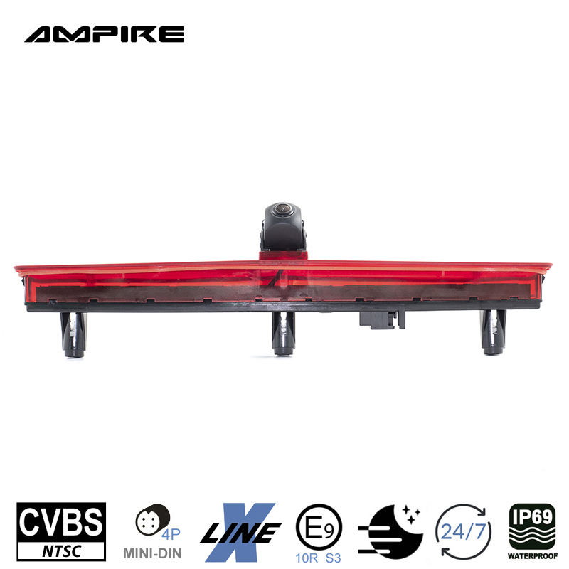 AMPIRE Kamera (CVBS), für VW T5 mit Heckklappe (kein Hochdach)