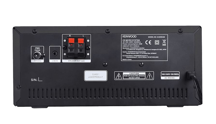 KENWOOD M-925DAB-B Micro-HiFi-System (Schwarz)