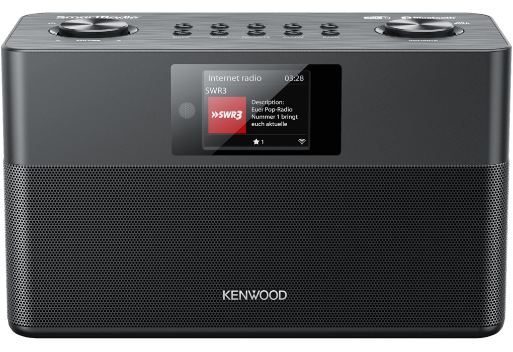 KENWOOD CR-ST100S-B Internetradio DAB, DAB+, FM, Internet radio, Schwarz