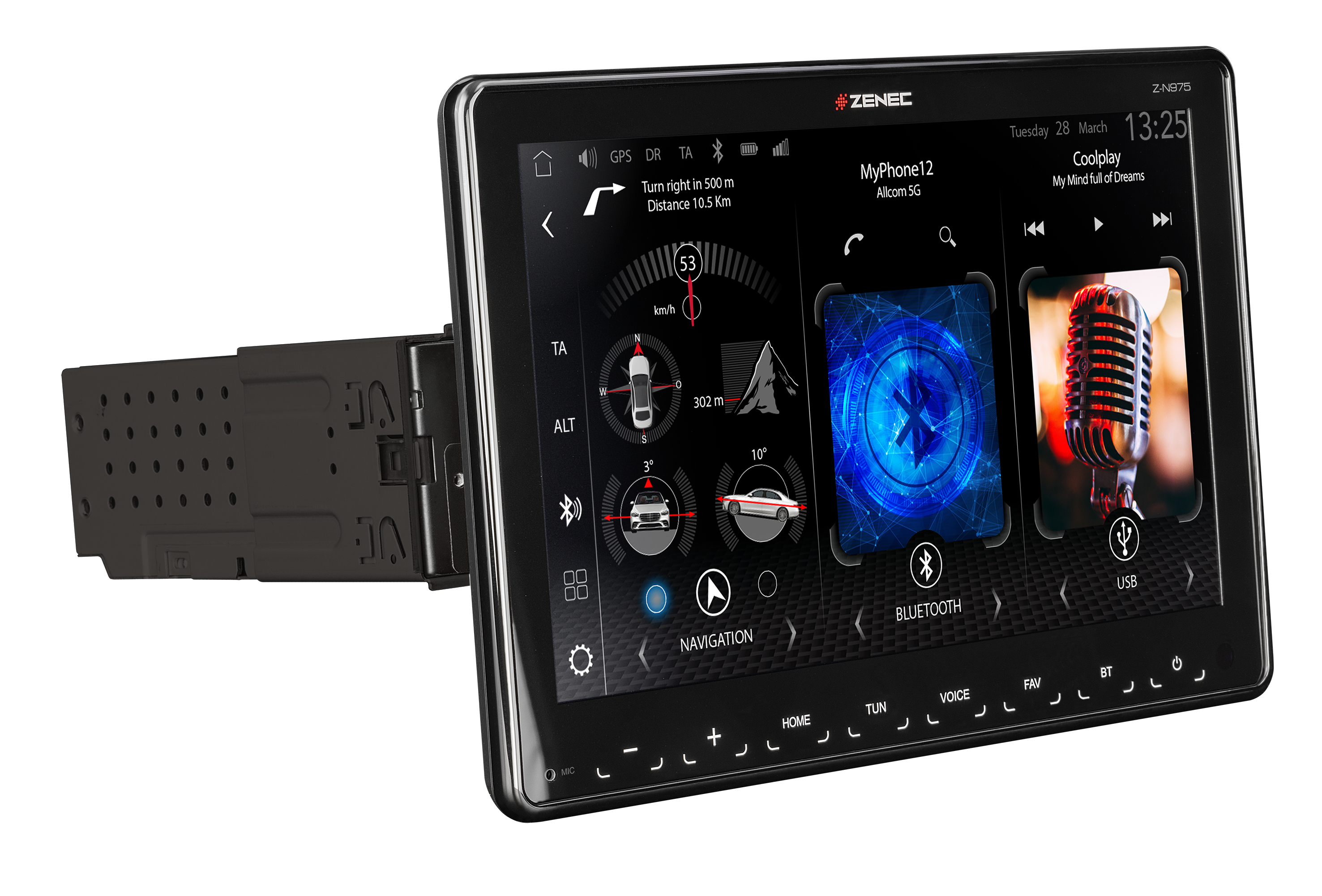 ZENEC Z-N975 9 1-DIN Infotainer mit Wireless Android Auto / Apple CarPlay