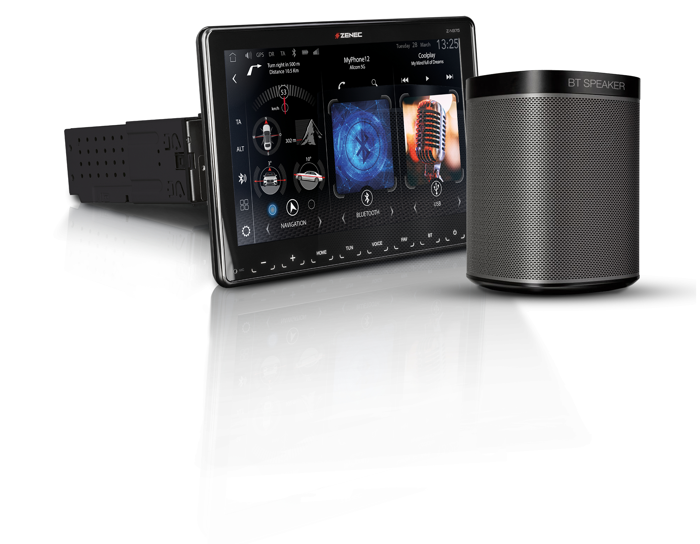ZENEC Z-N975 9 1-DIN Infotainer mit Wireless Android Auto / Apple CarPlay