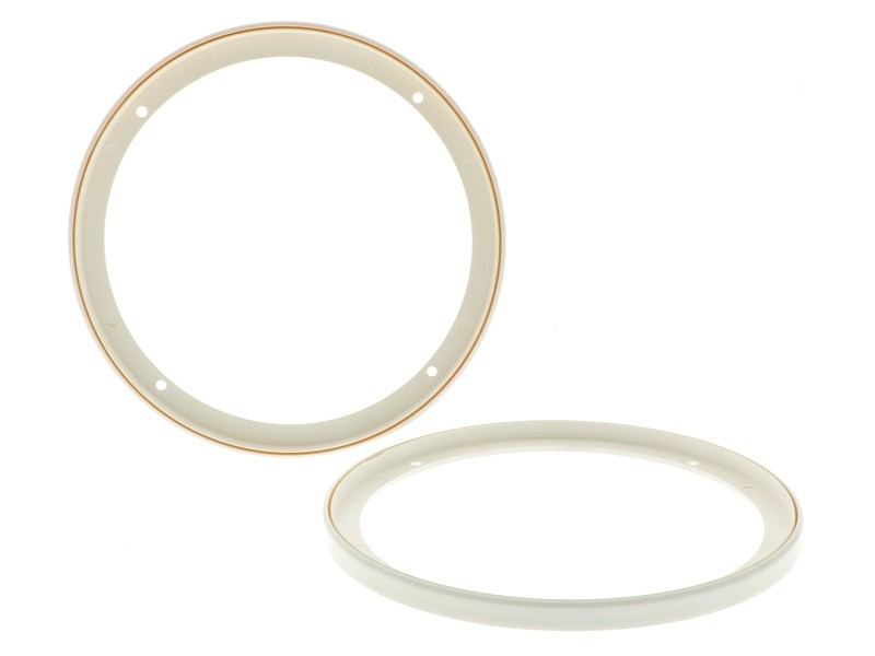 Lautsprechergitter Satz 200mm 2-teilig weiss Kunststoffring Metallgitter