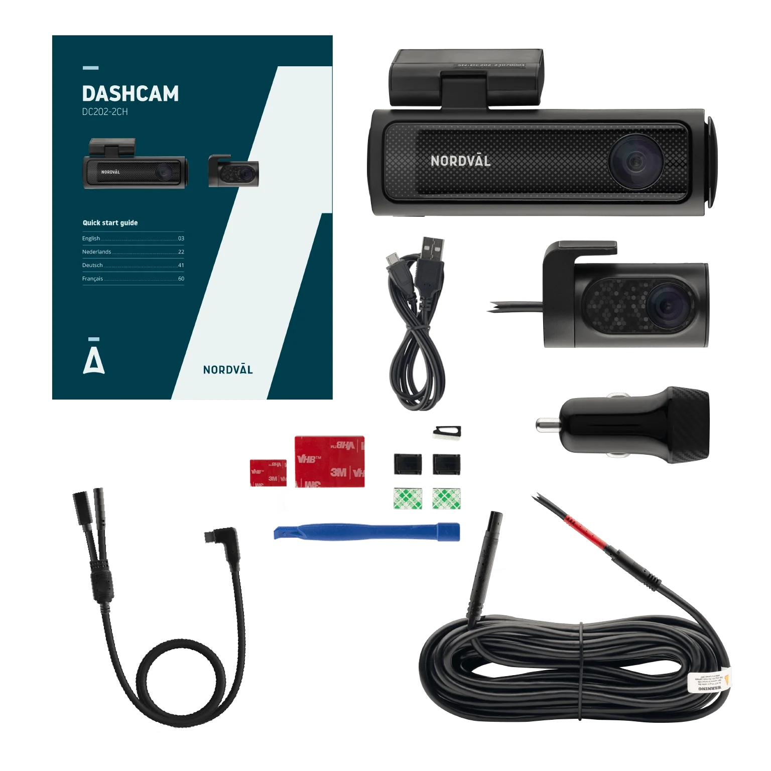 DC202-2CH 256GB Dashcam 4K UHD