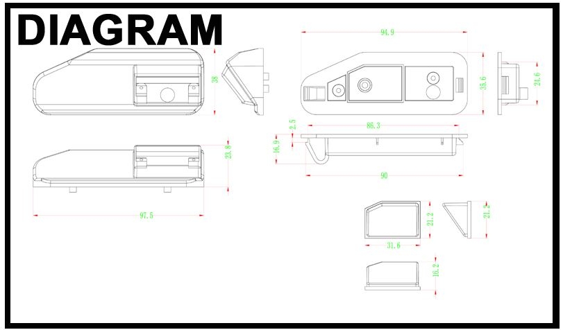 RFK Griffleiste passend f Lexus ES240/350 - LED kw