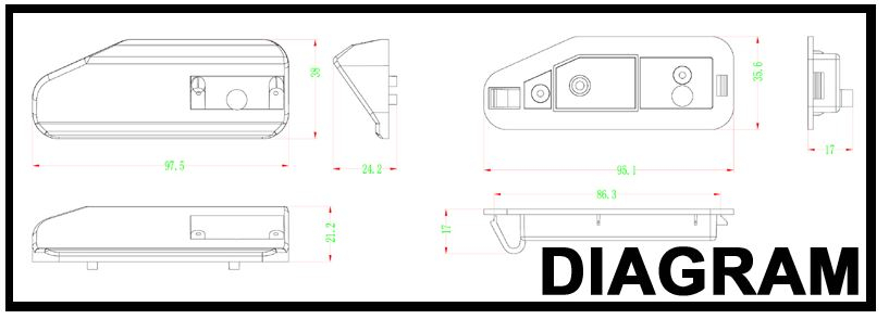 RFK Griffleiste passend f Lexus IS, RX - LED kw