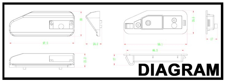 RFK Griffleiste passend f Lexus IS, RX - LED ww