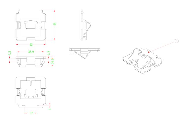 RFK Griffleiste passend f Mitsubishi Outlander