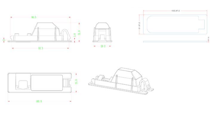 RFK Griffleiste passend f Opel diverse