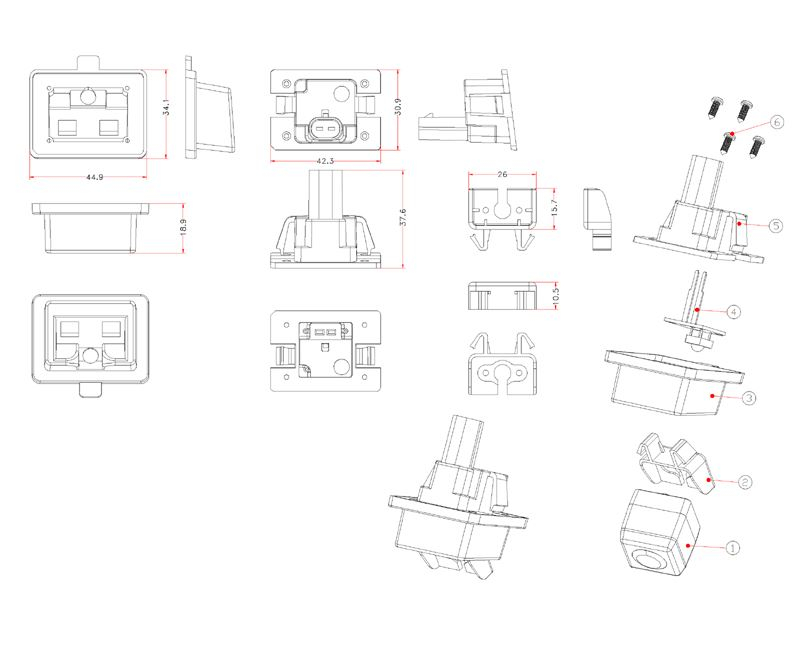 RFK Griffleiste passend f MB E/C-Klasse 2013 - LED kw