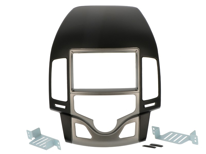 Radioblende HYUNDAI i30 (FD) 2007-12 2DIN si,sw auto. Klimaanlage Installer Kit