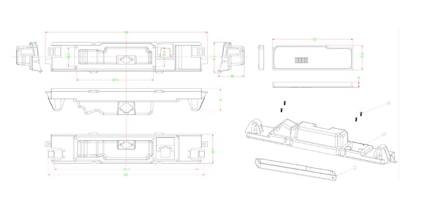RFK Griffleiste passend f Toyota Yaris 2008-
