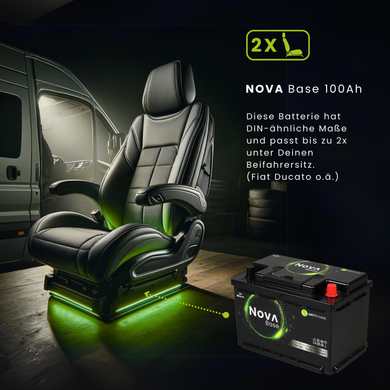 NOVA Base 100Ah Batterie LiFePO4 (Ohne Heizmatte)