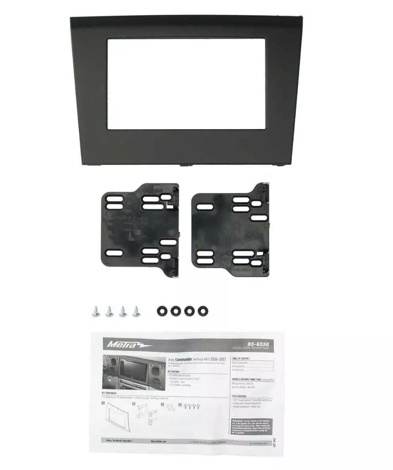 Metra 95-6556G Radiohalterung 2DIN für Jeep Commander 2006-2007 (ohne Navigation
