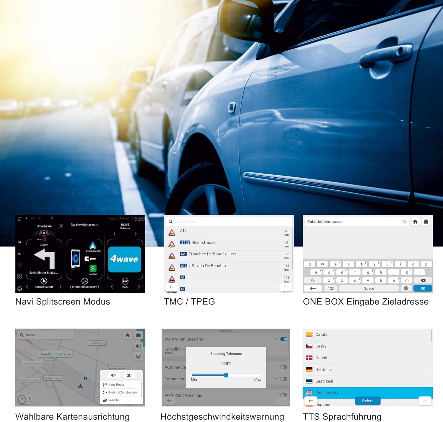 Z-x76 Prime 64 GB SD-Karte EU-Karte für PKW