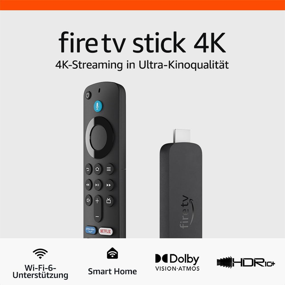 Amazon Fire TV Stick 4K (2. Gen.) TV-Stick 8 GB, Schwarz