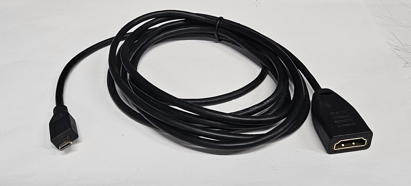 Mini HDMI auf HDMI Kabel mit vergoldeten Kontakten - Schwarz