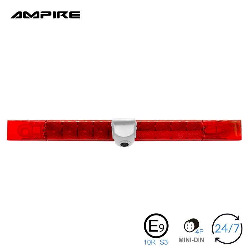 Bremslichtkamera (CVBS), (Ersatz für Hella 2DA 343 106-201), weiß