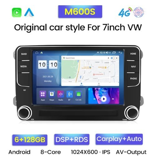 Mekede  DZ7Y-M600S 8GB 128GB 7 Zoll Multimedia