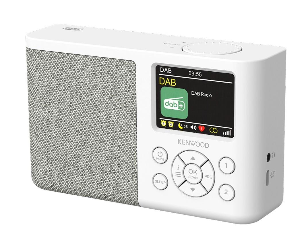 KENWOOD CR-M33DAB-W Digitalradio FM, DAB+, Weiss