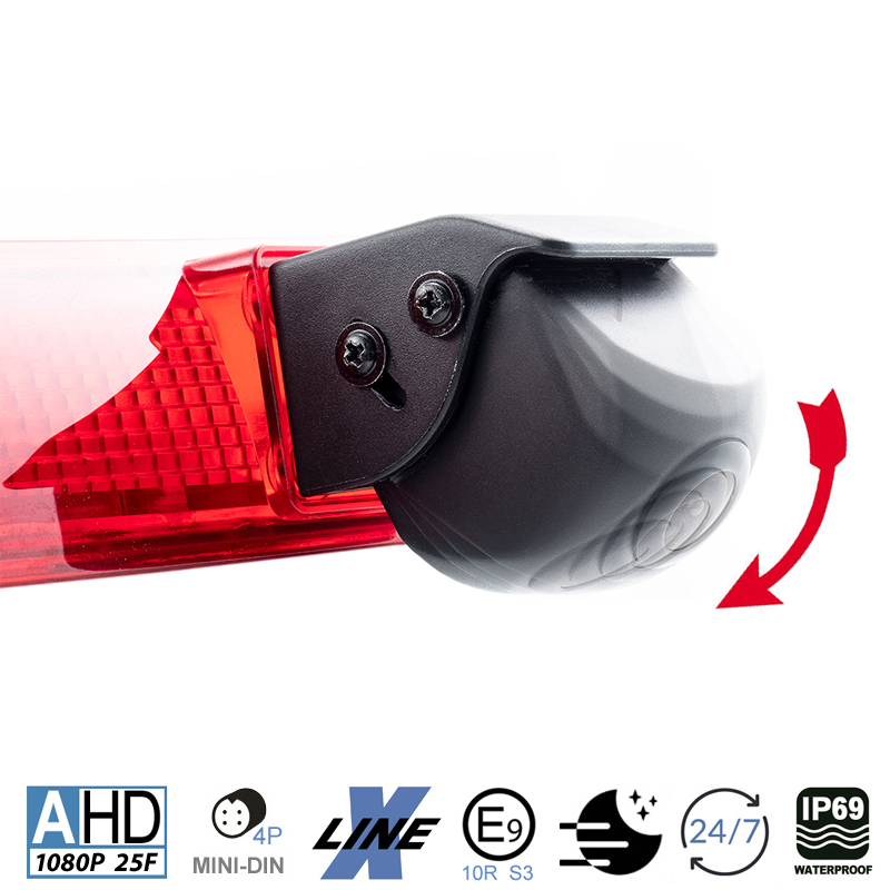 Kamera (AHD), für Volkswagen T5 und T6 / T6.1 mit Flügeltüren bis MJ 2021