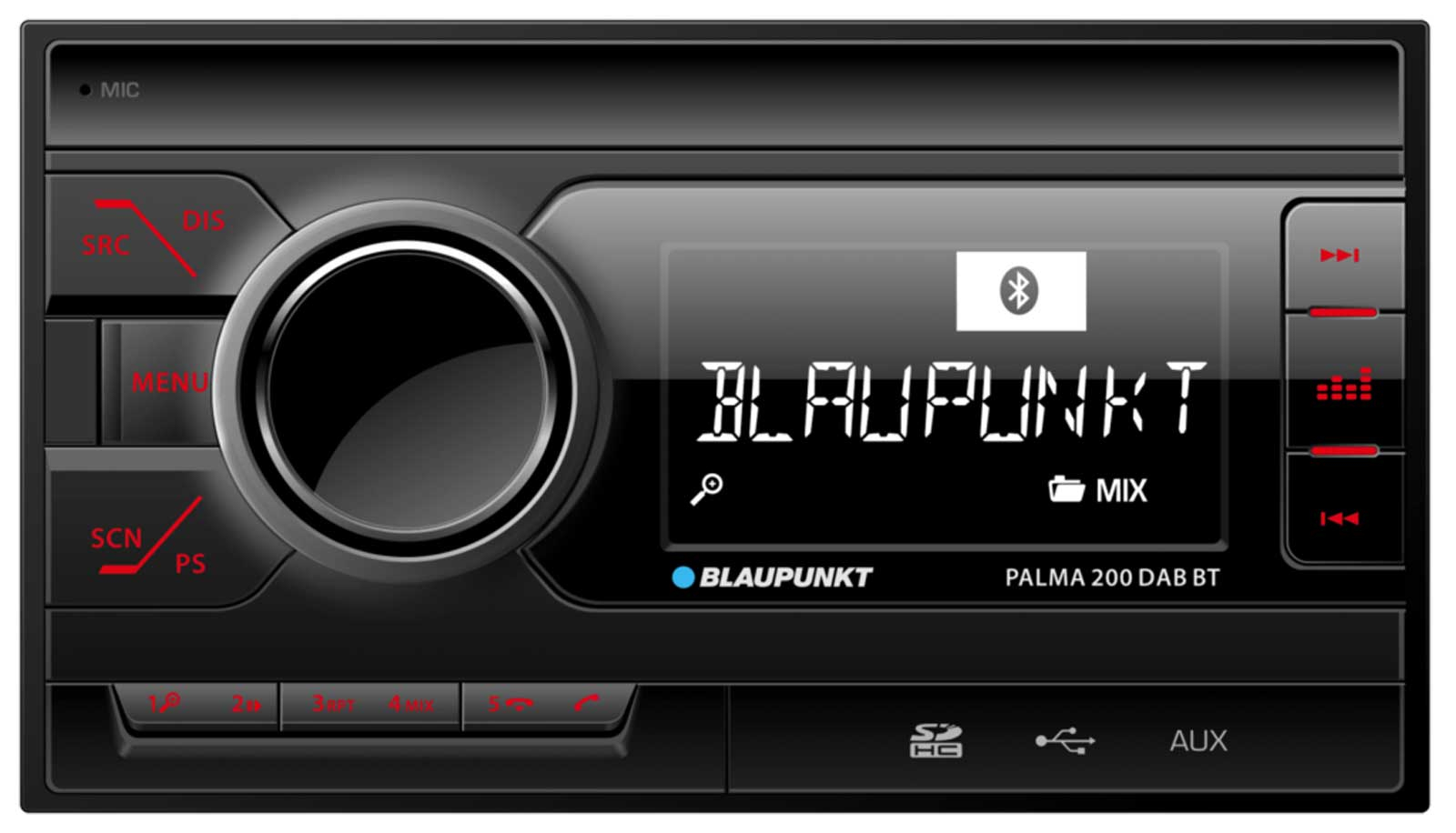 Blaupunkt Palma 200 DAB BT - Doppel-DIN MP3-Autoradio mit DAB / Bluetooth / USB