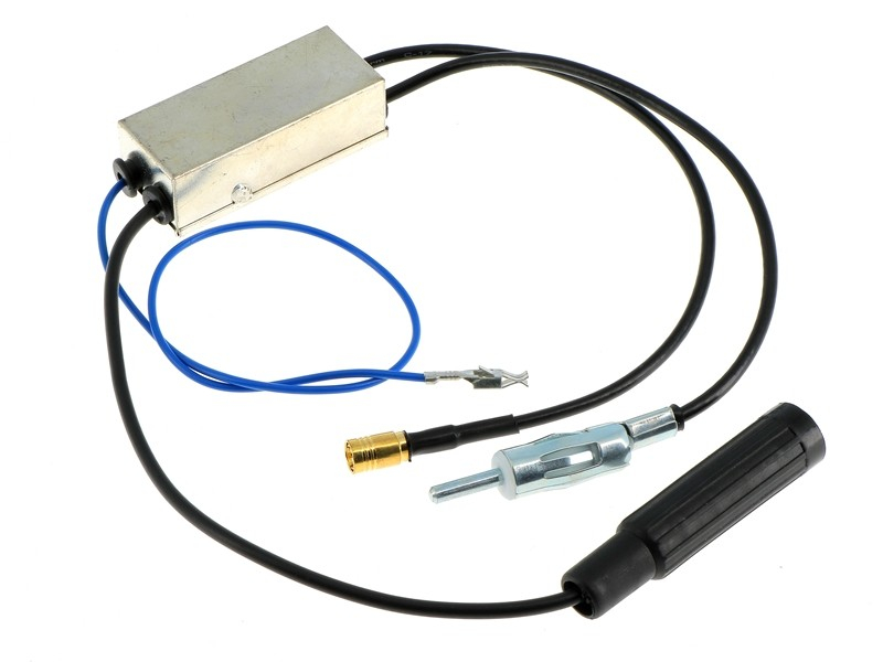 Antennensplitter AM/FM/DAB+ mit DIN(F) DIN(M) SMB(F) aktiv