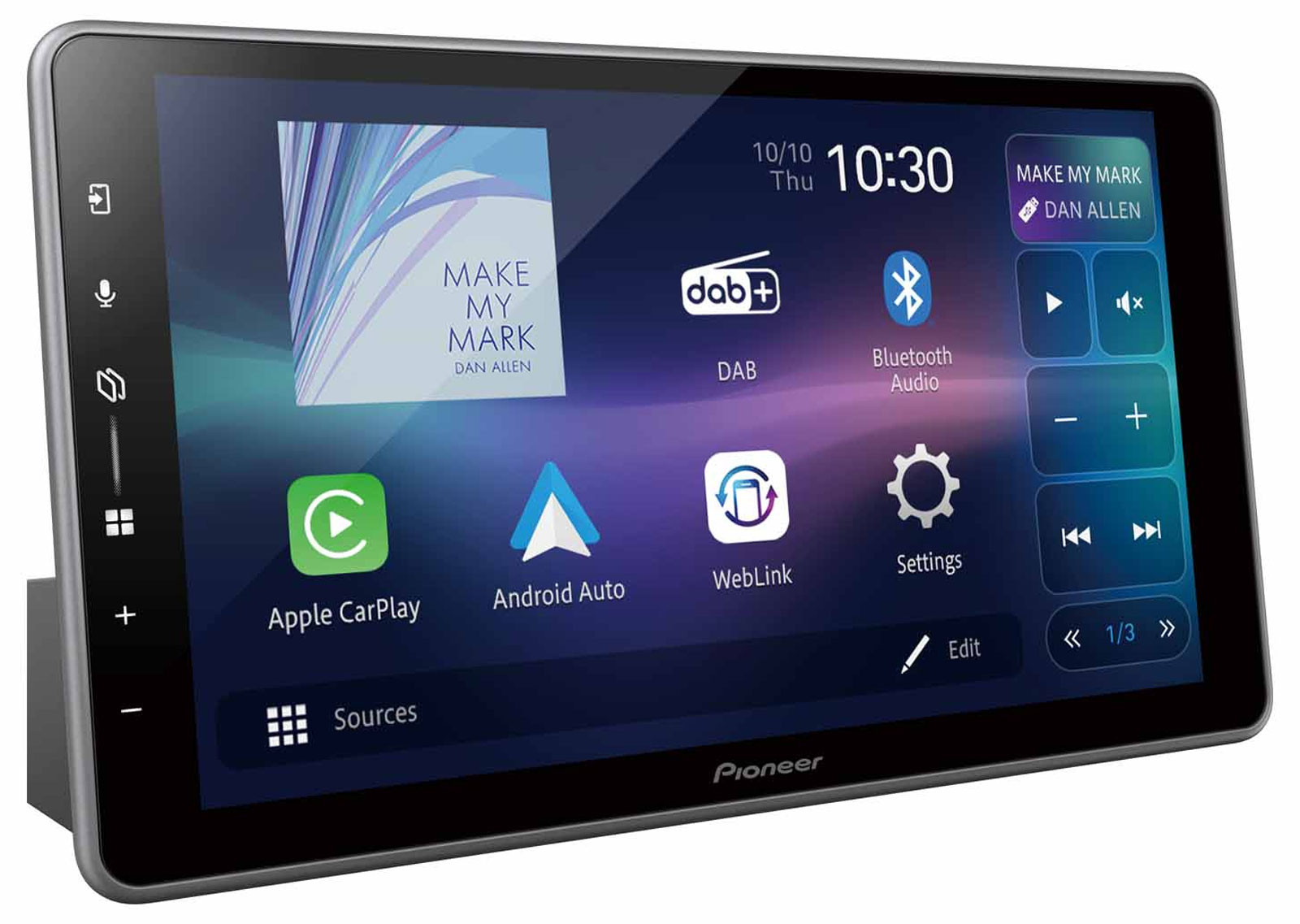 Pioneer SPH-DA97DAB-UNI - MP3-Autoradio mit Touchscreen / DAB / Bluetooth / USB