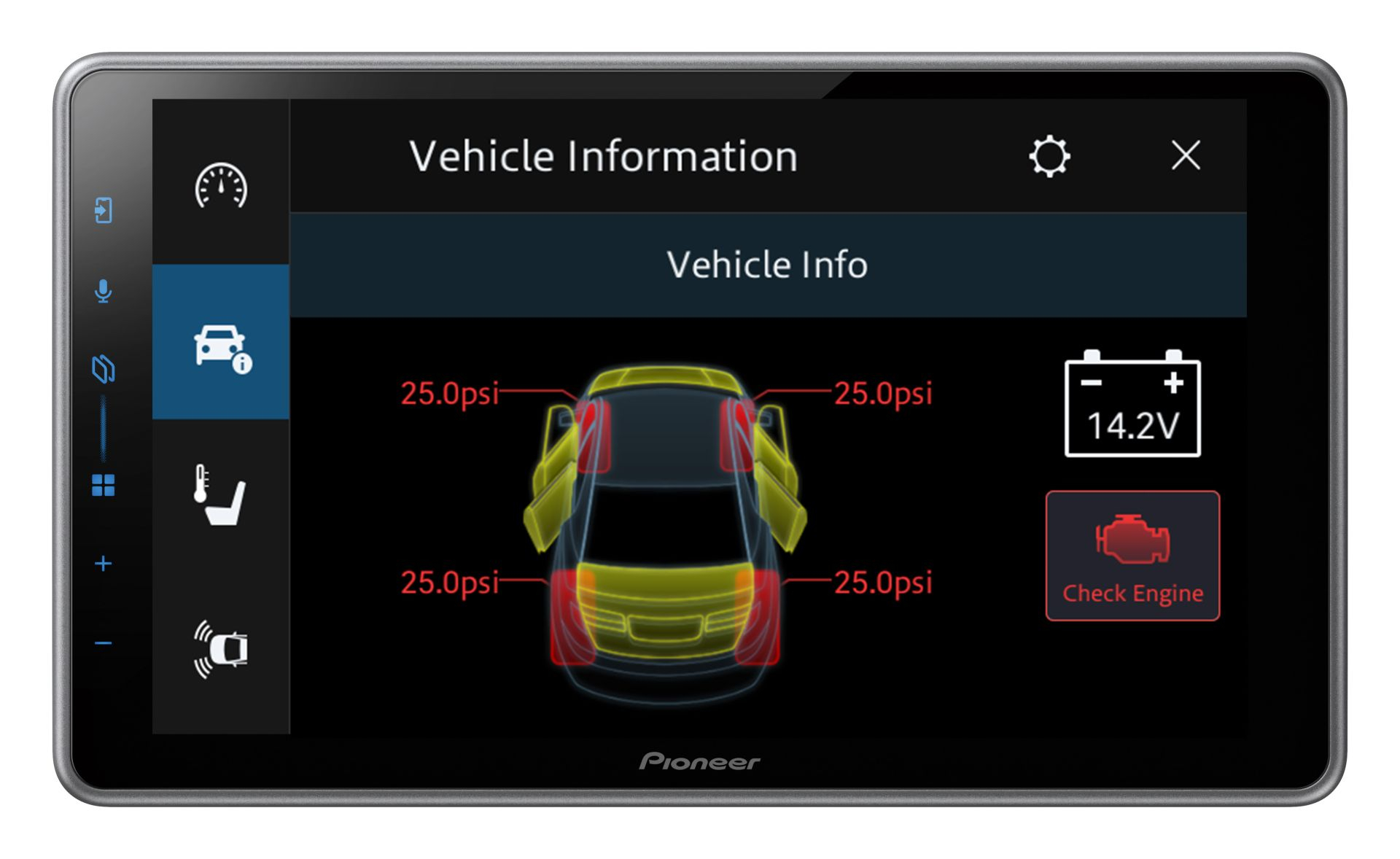 Pioneer SPH-EVO950DAB-VAG Mediacenter mit kapazitivem 22,8 cm (9 Zoll) Display
