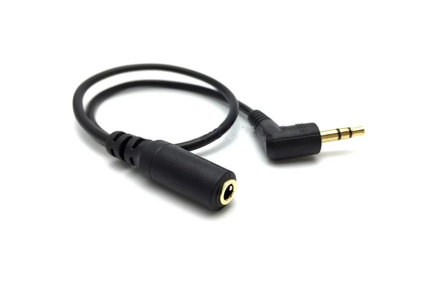 25 cm 90 Grad rechtwinkliges 3,5 mm Audio-Stereo-Verlängerungskabel
