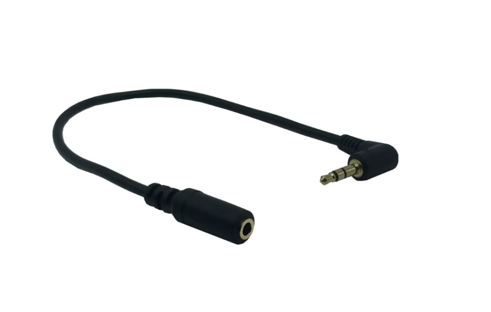 25 cm 90 Grad rechtwinkliges 3,5 mm Audio-Stereo-Verlängerungskabel