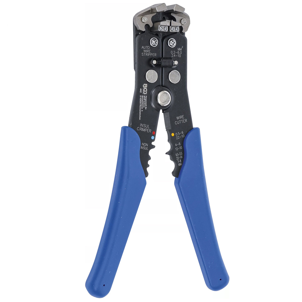 BGS TECHNIC Automatische Abisolierzange | für Draht-Ø 0,13 - 6 mm²
