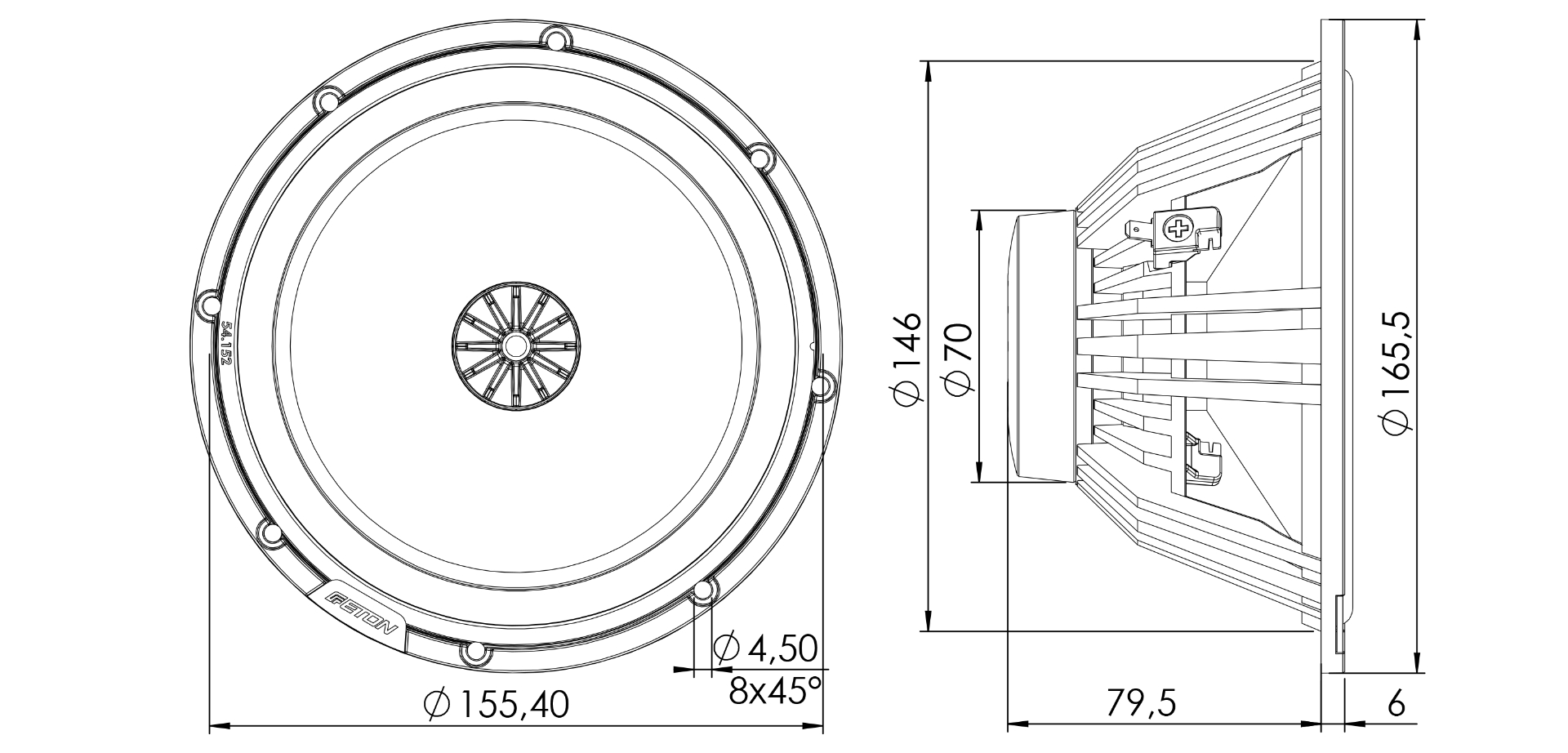 ETON HEX165 High-End 165 mm Tief-/Mitteltöner