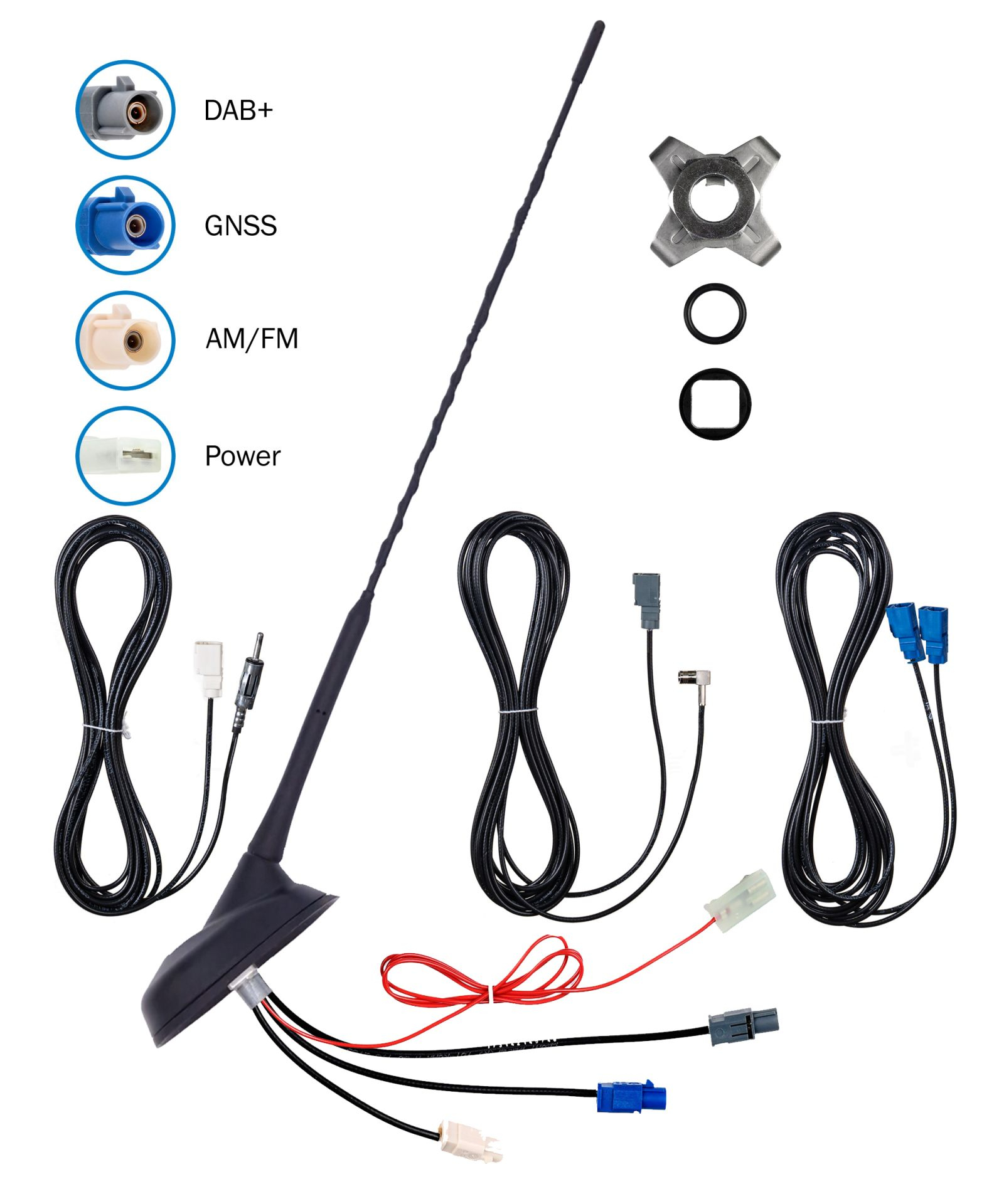 ATTB 4761.01 Kombiflex - Schrägdachantennen - Set DAB 5m-Kabel