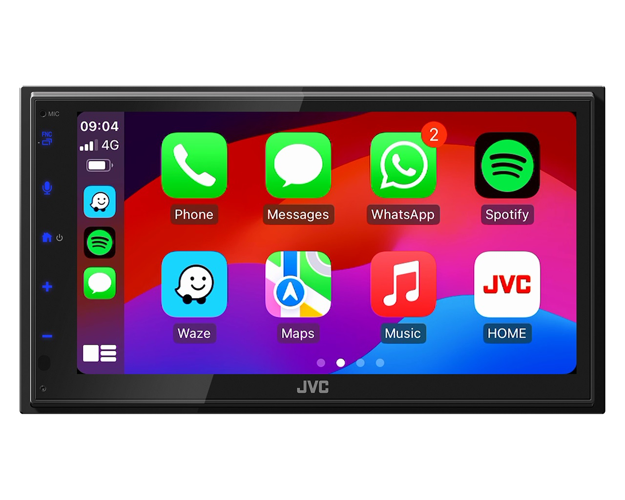 JVC KW-M695DBW 2-DIN Autoradio mit DAB+ / Wireless Apple CarPlay & Android Auto