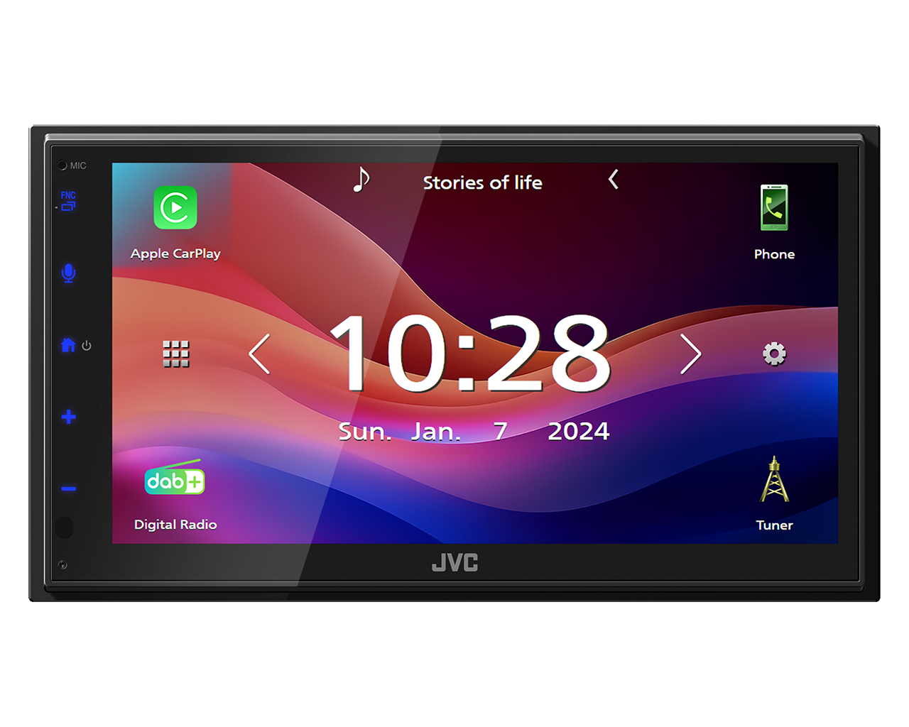 JVC KW-M695DBW 2-DIN Autoradio mit DAB+ / Wireless Apple CarPlay & Android Auto