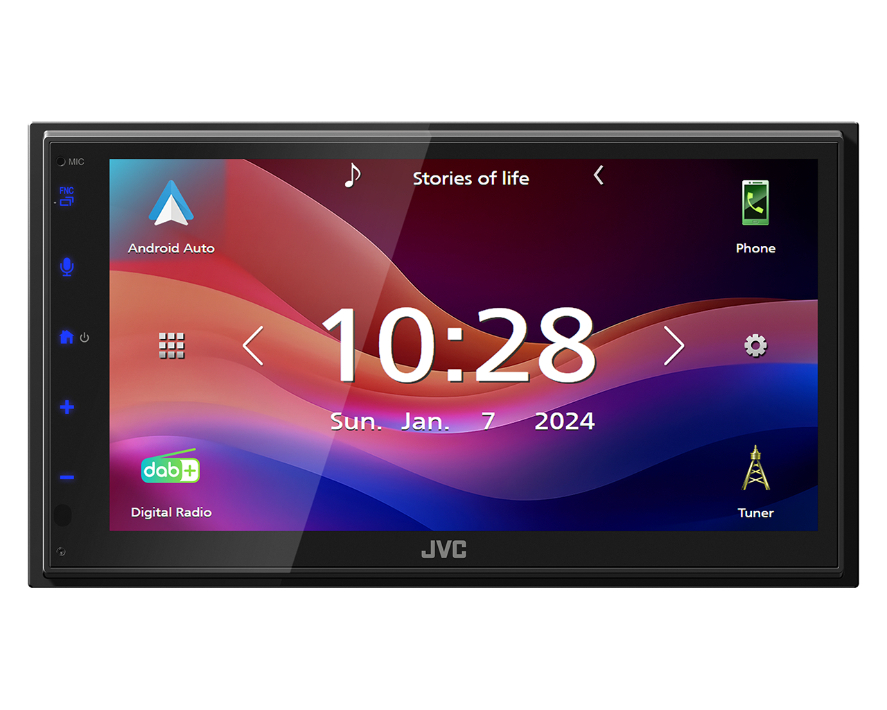 JVC KW-M695DBW 2-DIN Autoradio mit DAB+ / Wireless Apple CarPlay & Android Auto