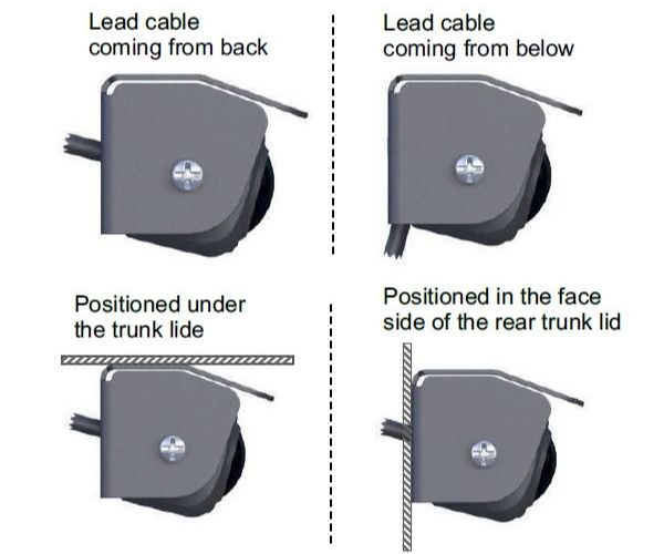 RFK NTSC CMOS 210°, Mini-Anbau und Unterbau,Linien,weiß