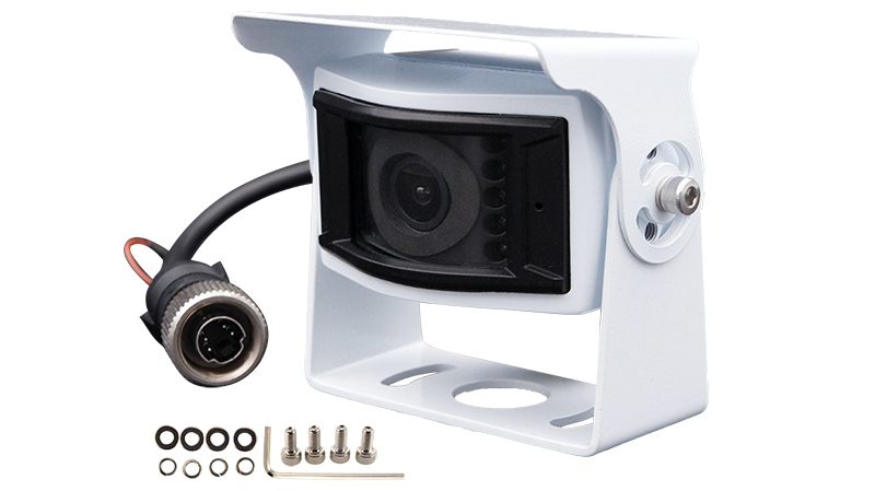 RFK AHD/CVBS NTSC 1/4 Zoll CMOS,130°,Aufbau,Mikro,IR,Weiß