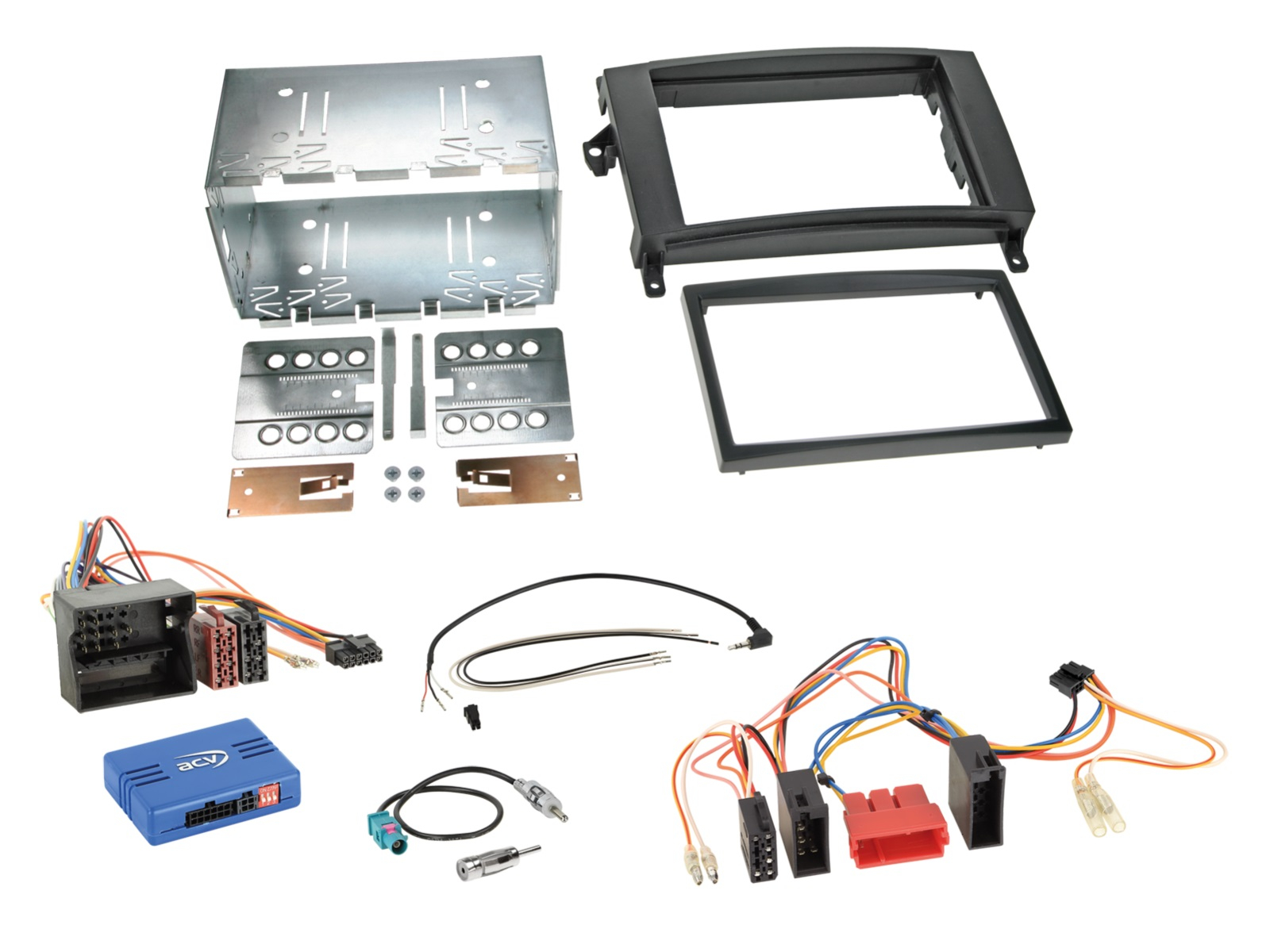 2-DIN Kit Mercedes Fahrzeuge ISO/Mini ISO Quadlock LFB