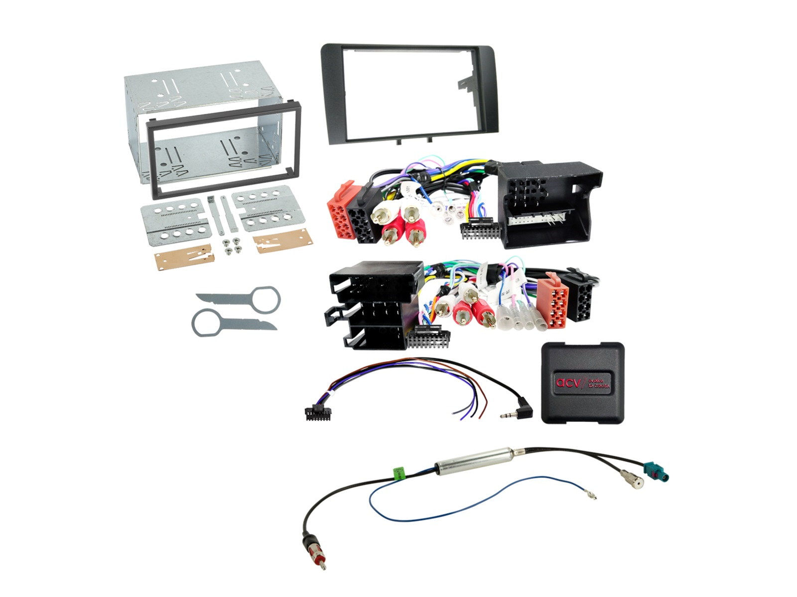 2-DIN Kit Audi A3(8P) 07/2003-04/2013 LFB/Antenne/Amp