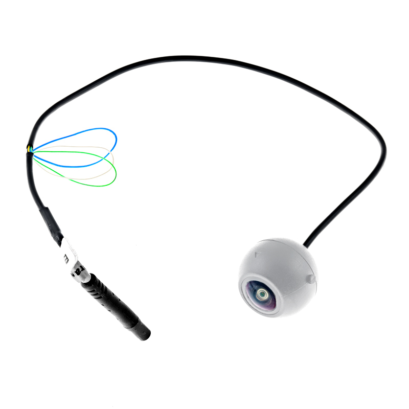 Multimount-Rückfahrkamera (CVBS), 155°, 8m Kabel, weiß