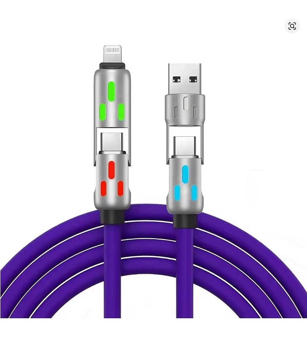 4-in-1 Superschnelllade-Datenkabel mit mehreren Anschlüssen