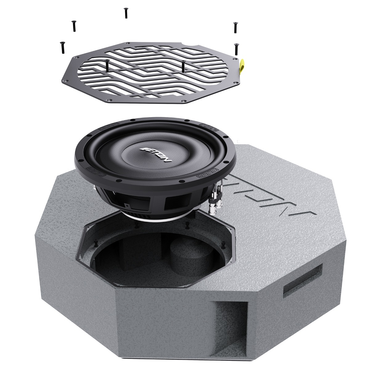 ETON 25 cm Aktivsubwoofer für die Reserveradmulde