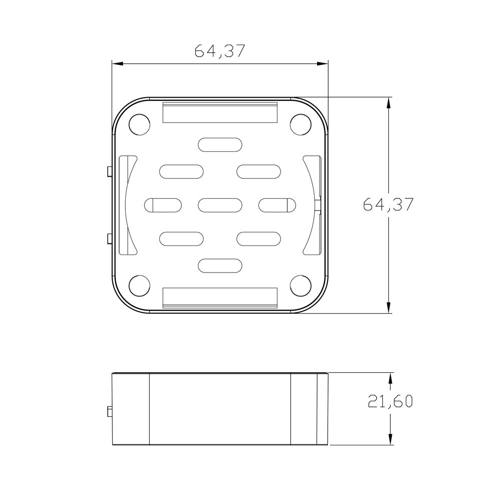Einparkhilfe für Front-Stossfänger, GPS gesteuert, Schwarz matt, Einbau-Montage
