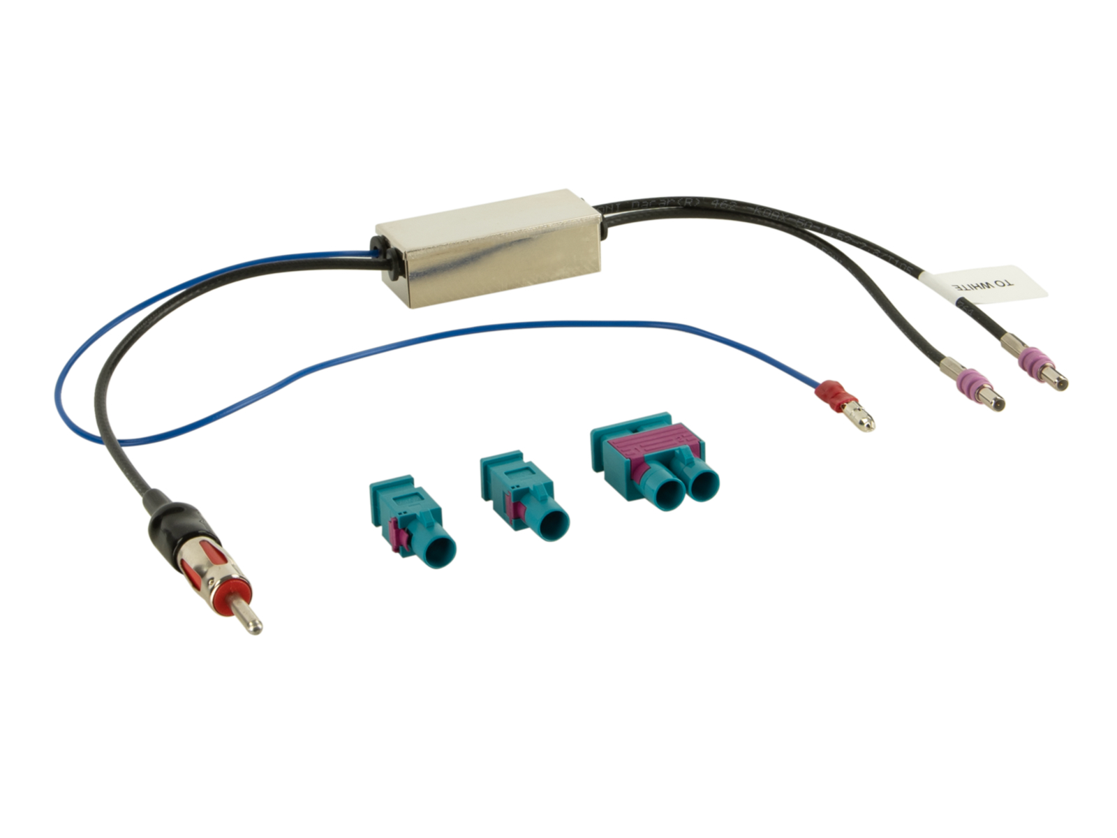 2-DIN Kit mit Fach Skoda/VW schwarz 40Pin/52Pin i-dapter