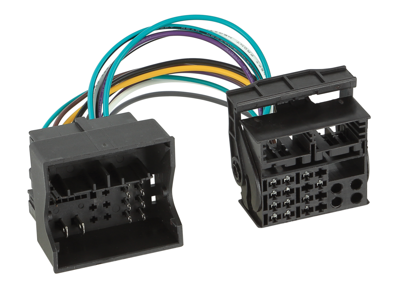 2-DIN Kit mit Fach Skoda/VW schwarz 40Pin/52Pin i-dapter