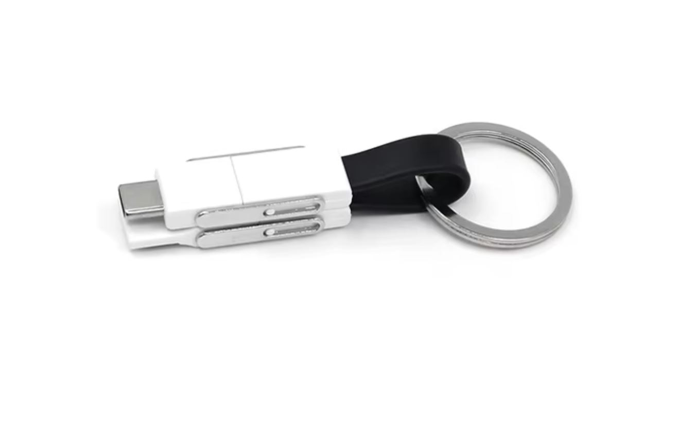 5-in-1 Universal-Ladekabel Magnetischer Schlüsselanhänger USB-Kabel 13cm