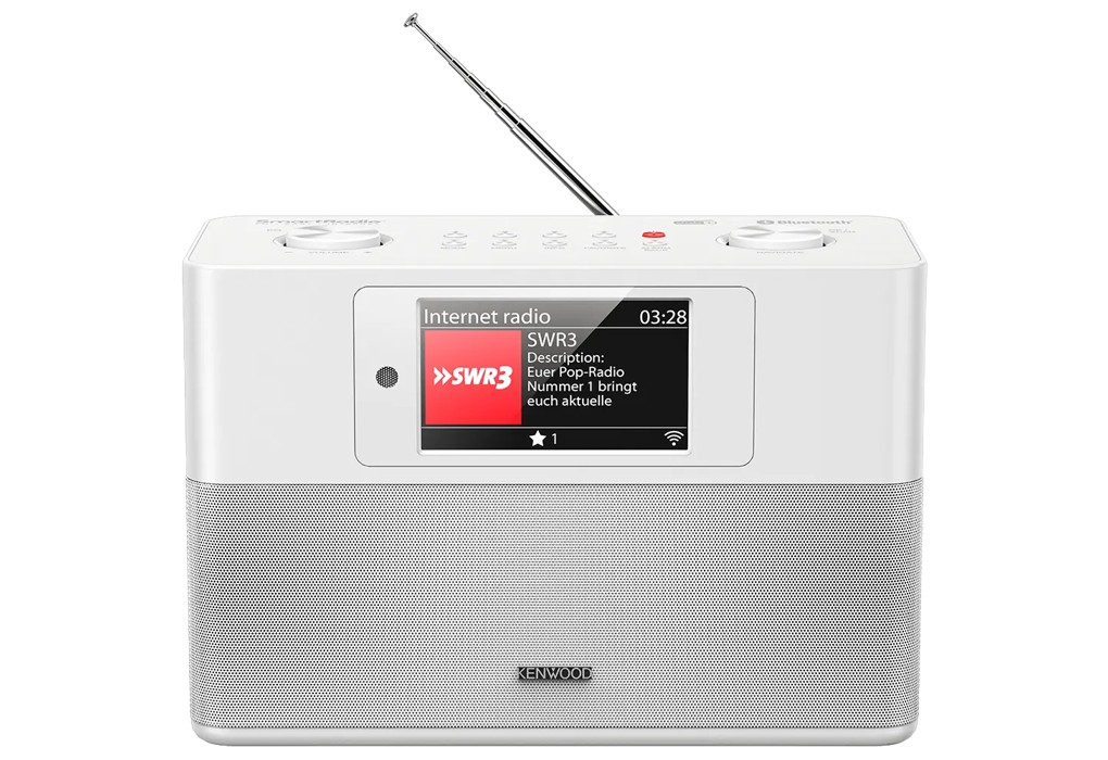 Kenwood CR-ST200S-W Smart Radio mit Internetradio,Bluetooth, DAB+PS-Farbdisplay