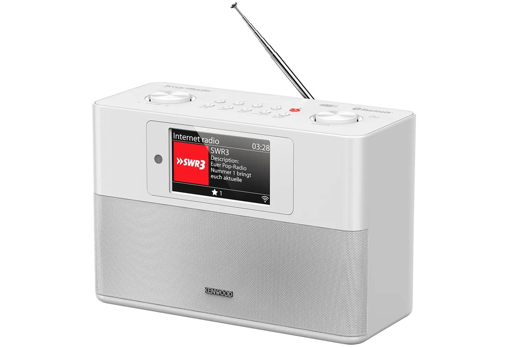 Kenwood CR-ST200S-W Smart Radio mit Internetradio,Bluetooth, DAB+PS-Farbdisplay