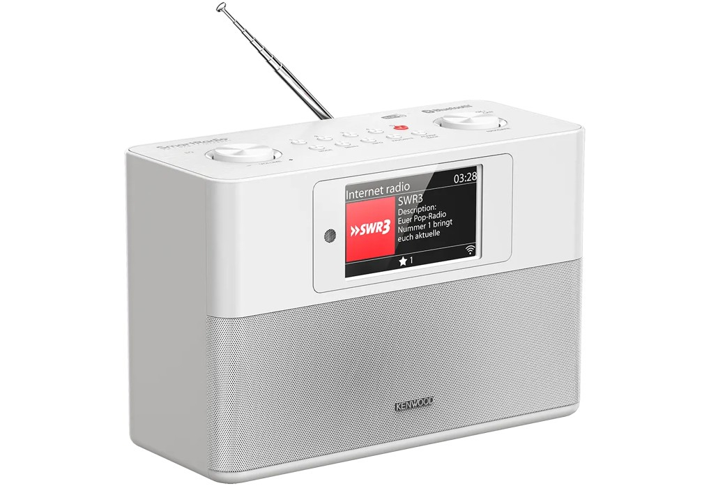 Kenwood CR-ST200S-W Smart Radio mit Internetradio,Bluetooth, DAB+PS-Farbdisplay